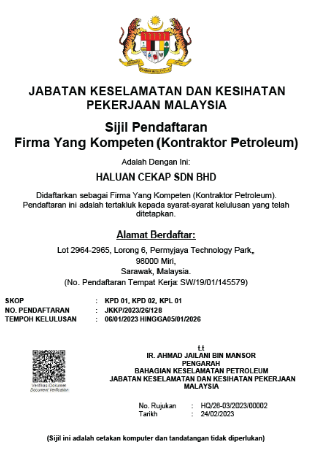 JKKP License