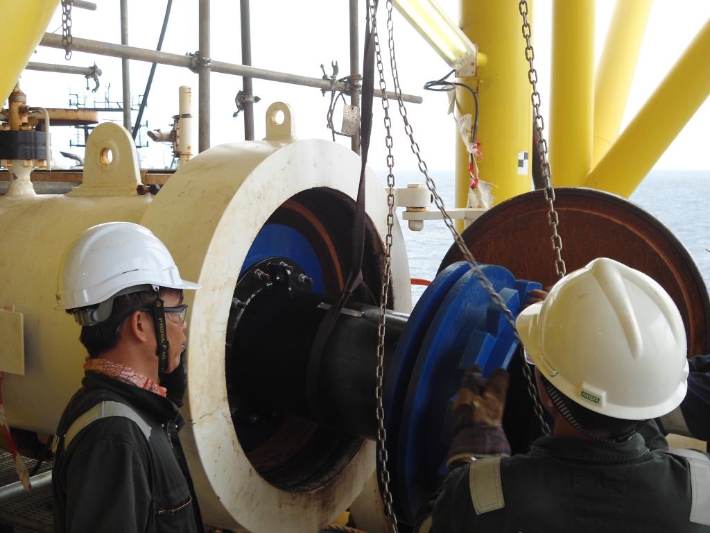 Pig insertion in progress